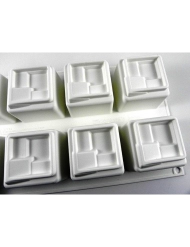 PLAQUE SILIKOMART - 8 CUBES...
