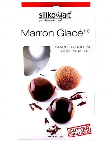 PLAQUE SILIKOMART - 6 MARRONS