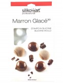 PLAQUE SILIKOMART - 15 MARRONS