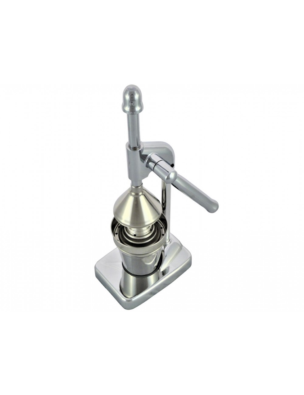 CHROME-PLATED CITRUS LEVER PRESS - SMALL MODEL CHROME-PLATED CITRUS LEVER PRESS - SMALL MODEL