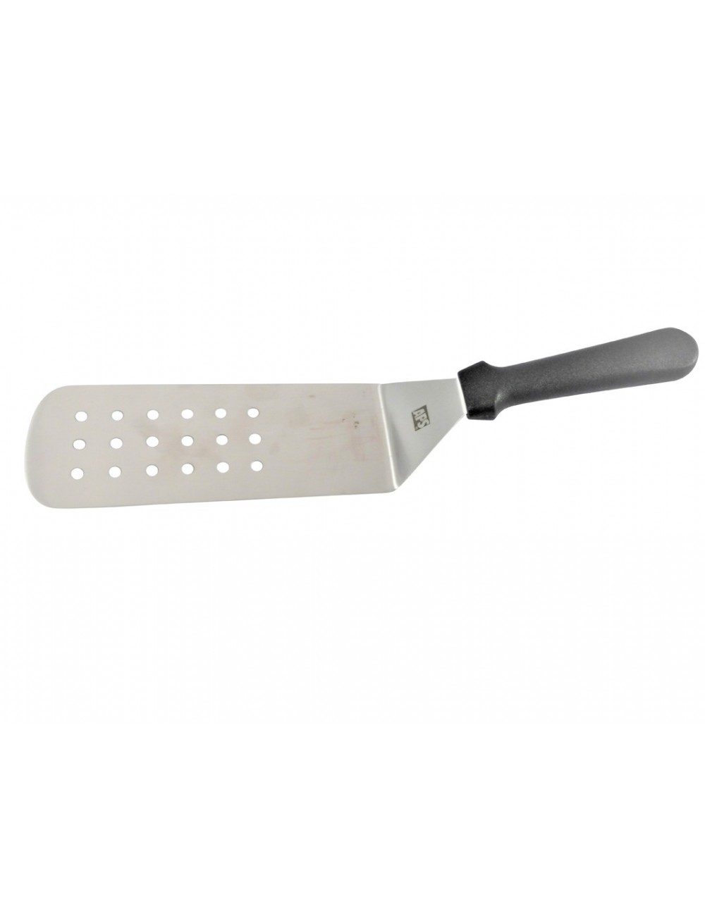 CURVED SLOTTED SPATULA - POLYPROPYLENE HANDLE - 24 CM