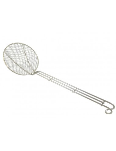 Set De 2 écumoires En Inox - Diamètre 14 Cm Et 12 Cm - Araignée De Cuisine à Mailles Fines Avec Manche Long - Pour Friture, Pâtes, Boulettes
