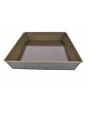 SQUARE LOOSE BASE MOULD - NON-STICK COATING - REMOVABLE BASE