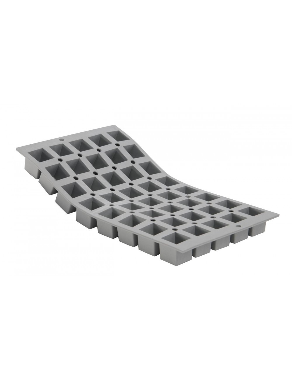 PLAQUE 1/3 ELASTOMOULE - 40 MINI-CUBES