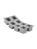 ELASTOMOULE 1/3 FLEXIBLE MOULD - 8 CUBES