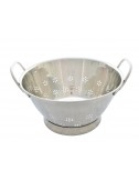 STAINLESS STEEL CONICAL STRAINER WITH CIRCULAR FOOT