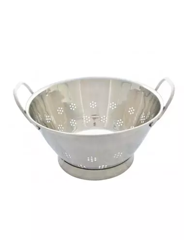 PASSOIRE EN INOX CONIQUE AVEC PIED CERCLE - ACHATS USTENSILES DE CUISINE  Choix diamètre (cm) 30