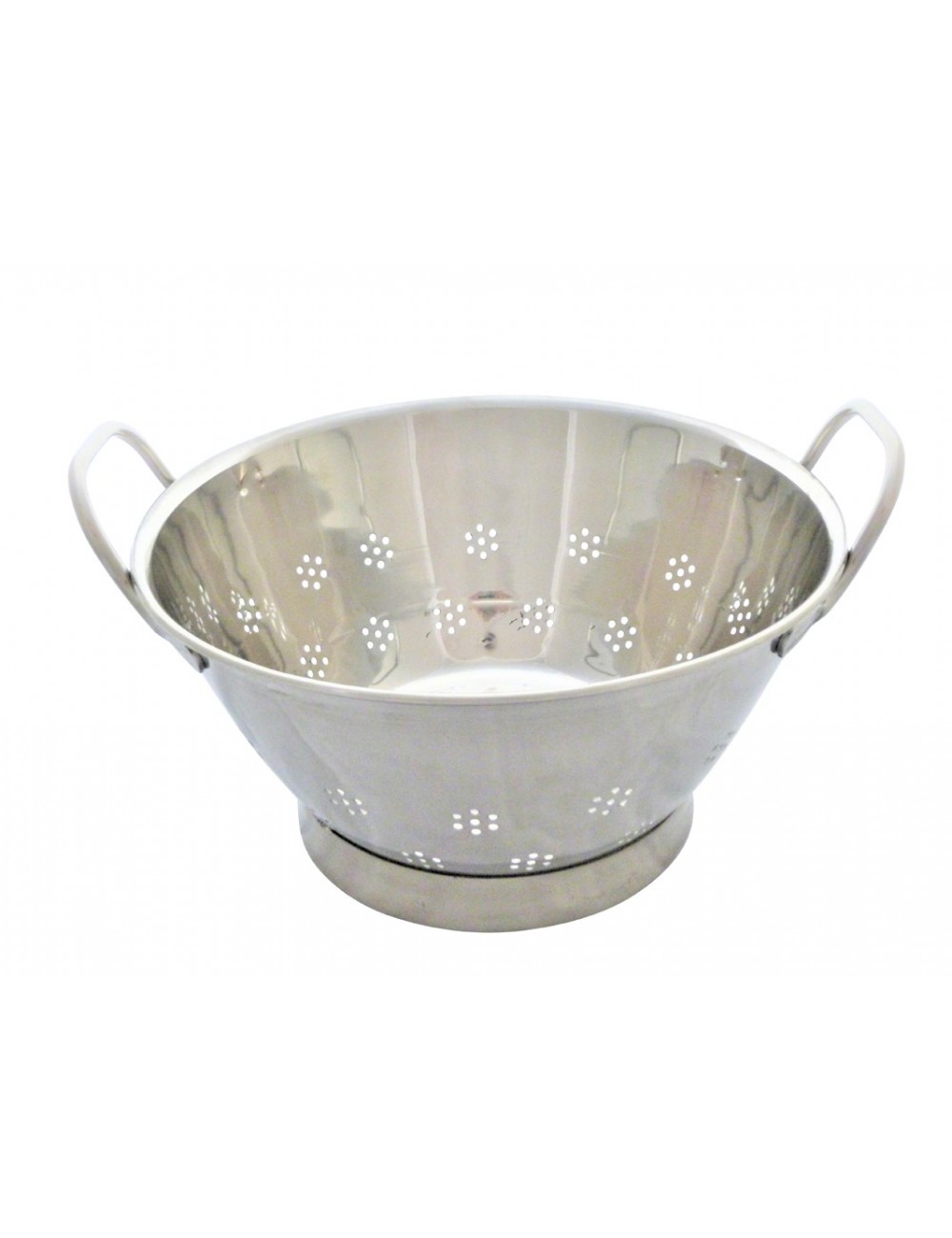 STAINLESS STEEL CONICAL STRAINER WITH CIRCULAR FOOT