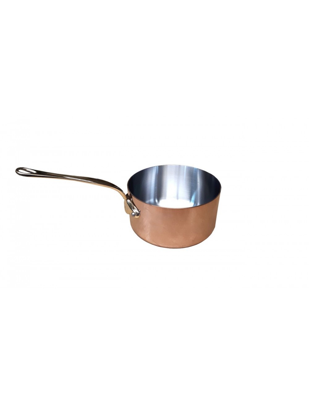 SAUCEPAN IN COPPER & STAINLESS STEEL - TABLE SERVICE - BRONZE HANDLE
