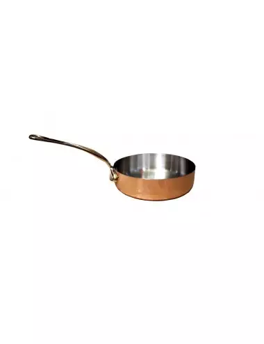 SAUTE PAN IN COPPER & STAINLESS STEEL - TABLE SERVICE - BRONZE HANDLE