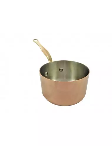 SAUCEPAN IN COPPER & STAINLESS STEEL - TABLE SERVICE - BRONZE HANDLE