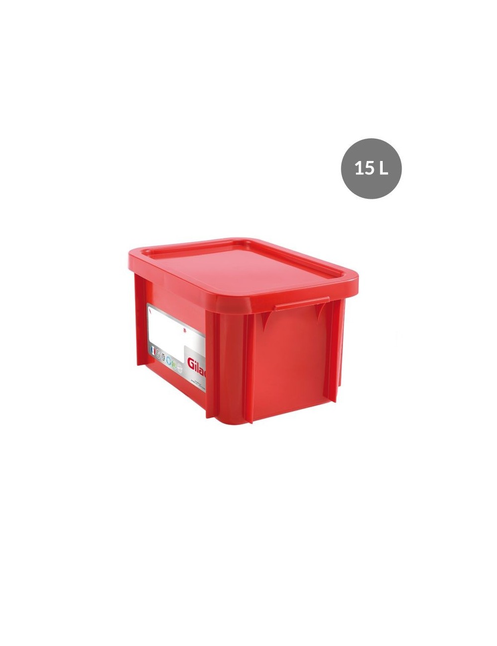 RECTANGULAR HACCP STORAGE CONTAINER - 15 L