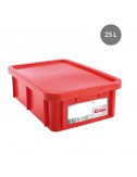 BAC DE STOCKAGE RECTANGULAIRE HACCP AVEC COUVERCLE - 25 L