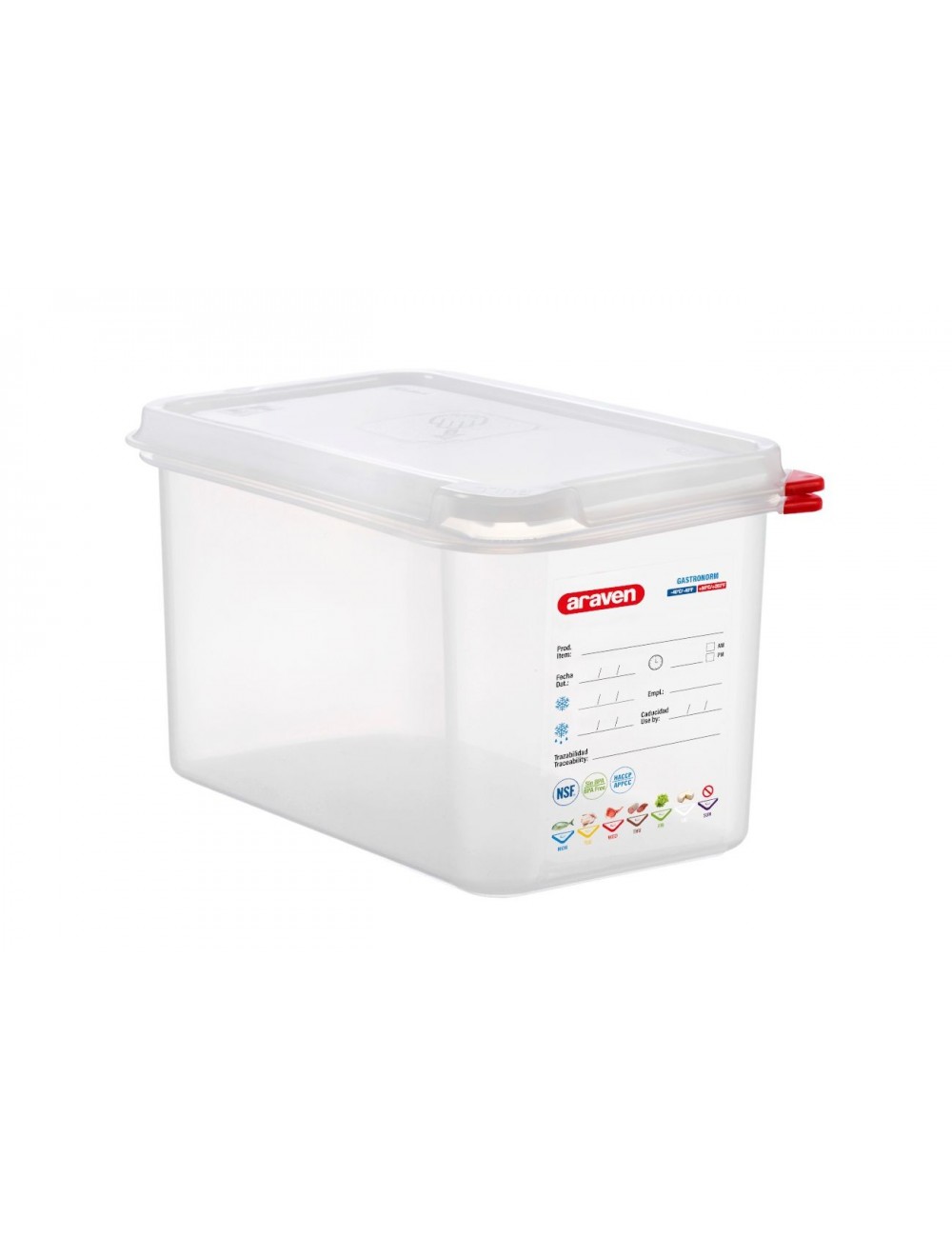 AIRTIGHT CONTAINER - GN 1/4 - Height 150 mm