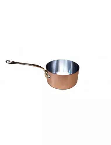 SAUCEPAN IN COPPER & STAINLESS STEEL - TABLE SERVICE - BRONZE HANDLE