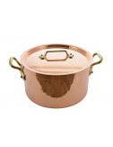 STEWPOT COPPER LINED TIN WITH LID