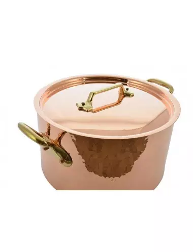 STEWPOT COPPER LINED TIN WITH LID