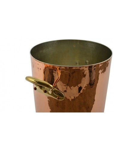 STOCK POT WITH LID IN COPPER TIN