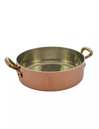 SAUTE PAN IN COPPER TIN WITH LID