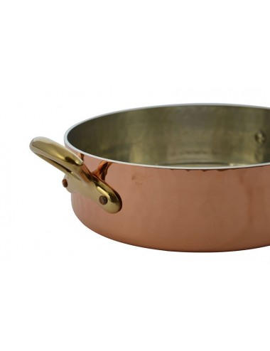 SAUTE PAN IN COPPER TIN WITH LID