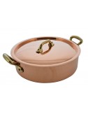 SAUTE PAN IN COPPER TIN WITH LID