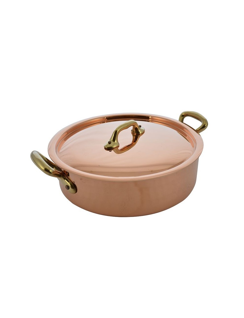 SAUTE PAN IN COPPER TIN WITH LID