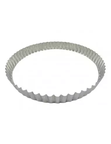 ROUND FLUTED TART MOULD - LOOSE BOTTOM - TIN