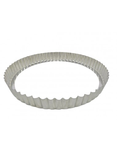 ROUND FLUTED TART MOULD - LOOSE BOTTOM - TIN