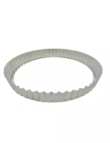 ROUND FLUTED TART MOULD - LOOSE BOTTOM - TIN