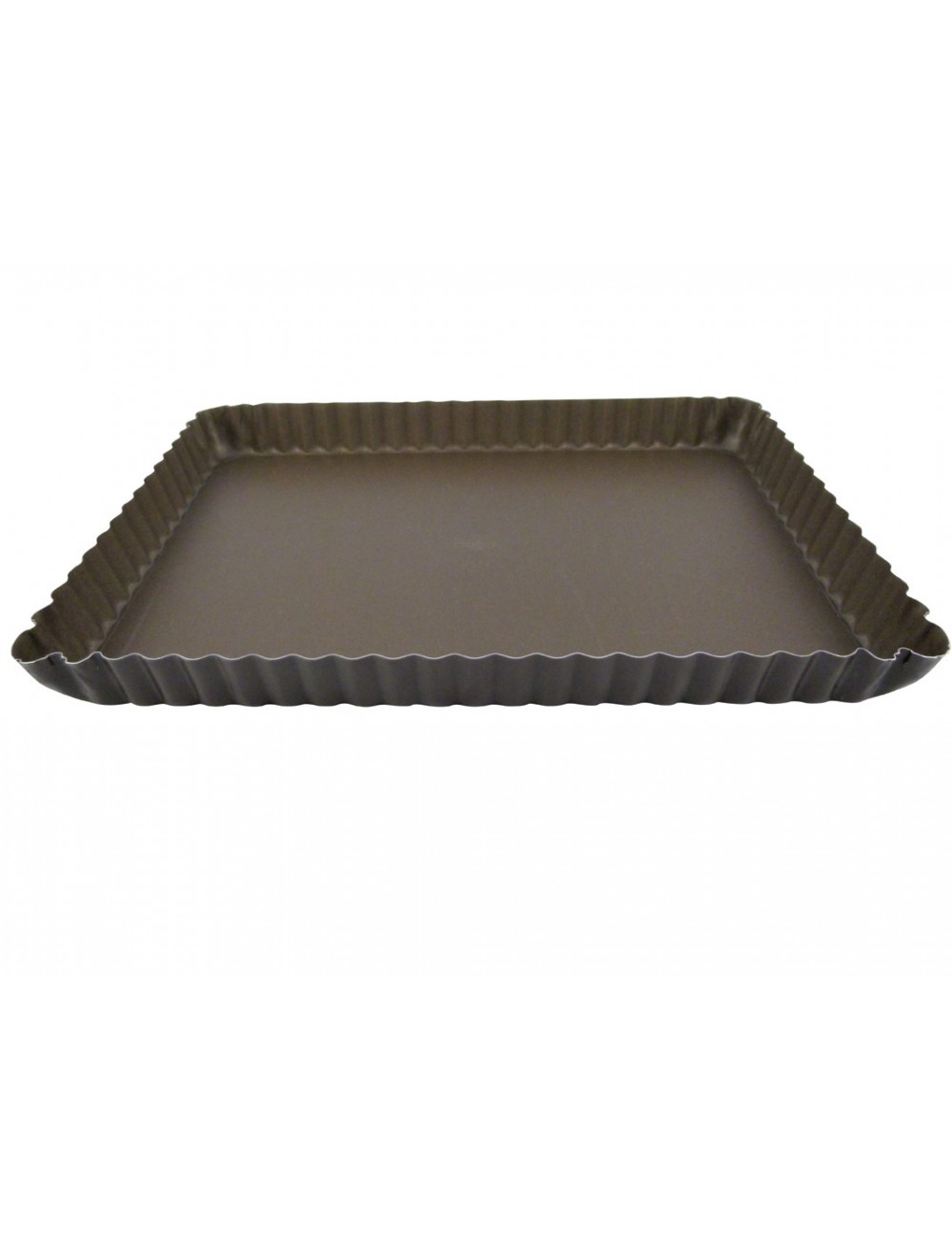 RECTANGULAR FLUTED TART MOULD - LOOSE BOTTOM - NON-STICK