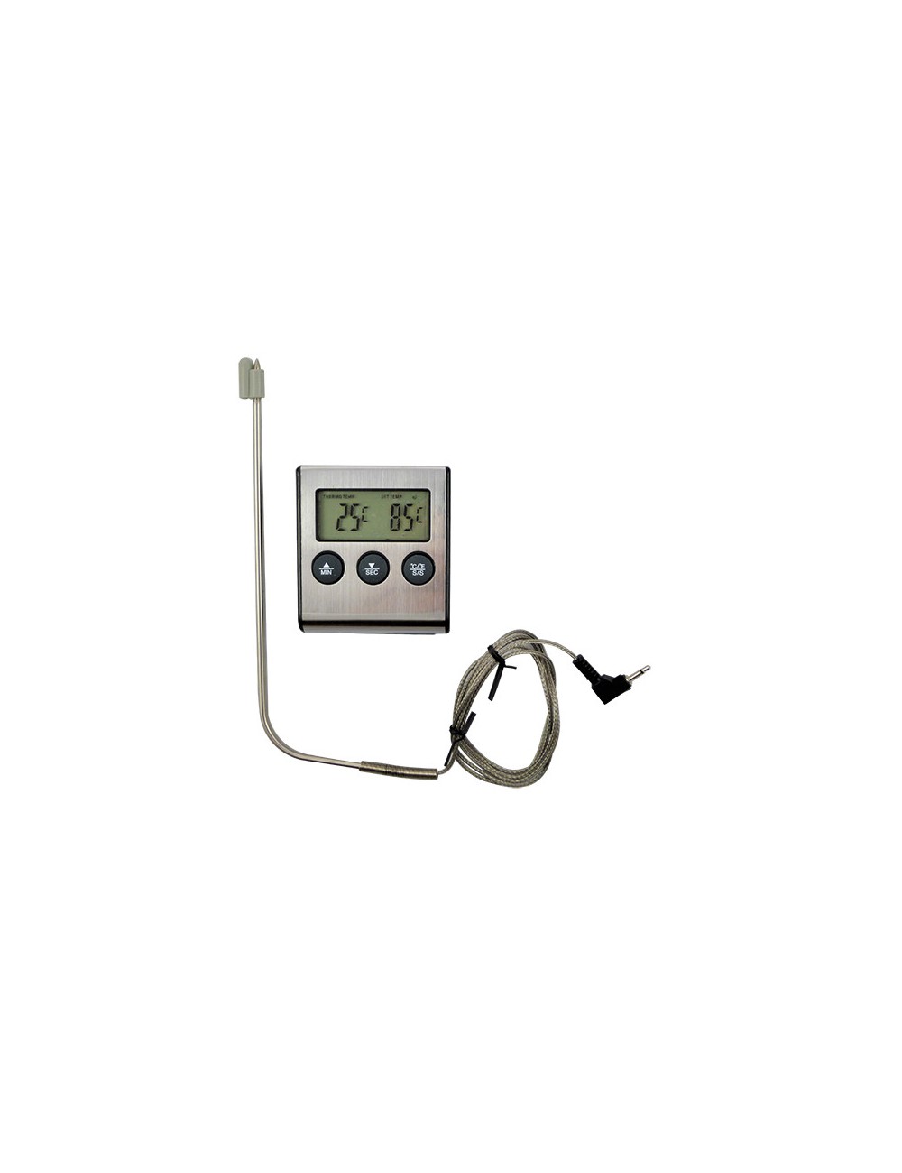 Thermomètre pour BBQ 2 en 1 - Dual sonde - Compteur de température à cœur  numérique 