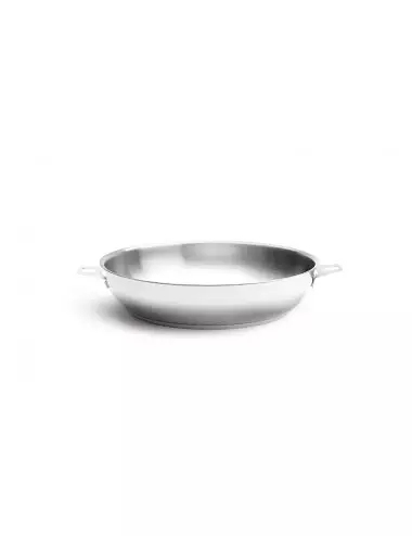 POELE RONDE Ø24 CM - INOX TWISTY - SANS QUEUE