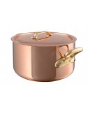 STEWPOT WITH LID IN COPPER S/STEEL M200