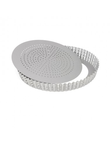 NON-STICK PERFORATED TART MOULD - REMOVABLE BOTTOM