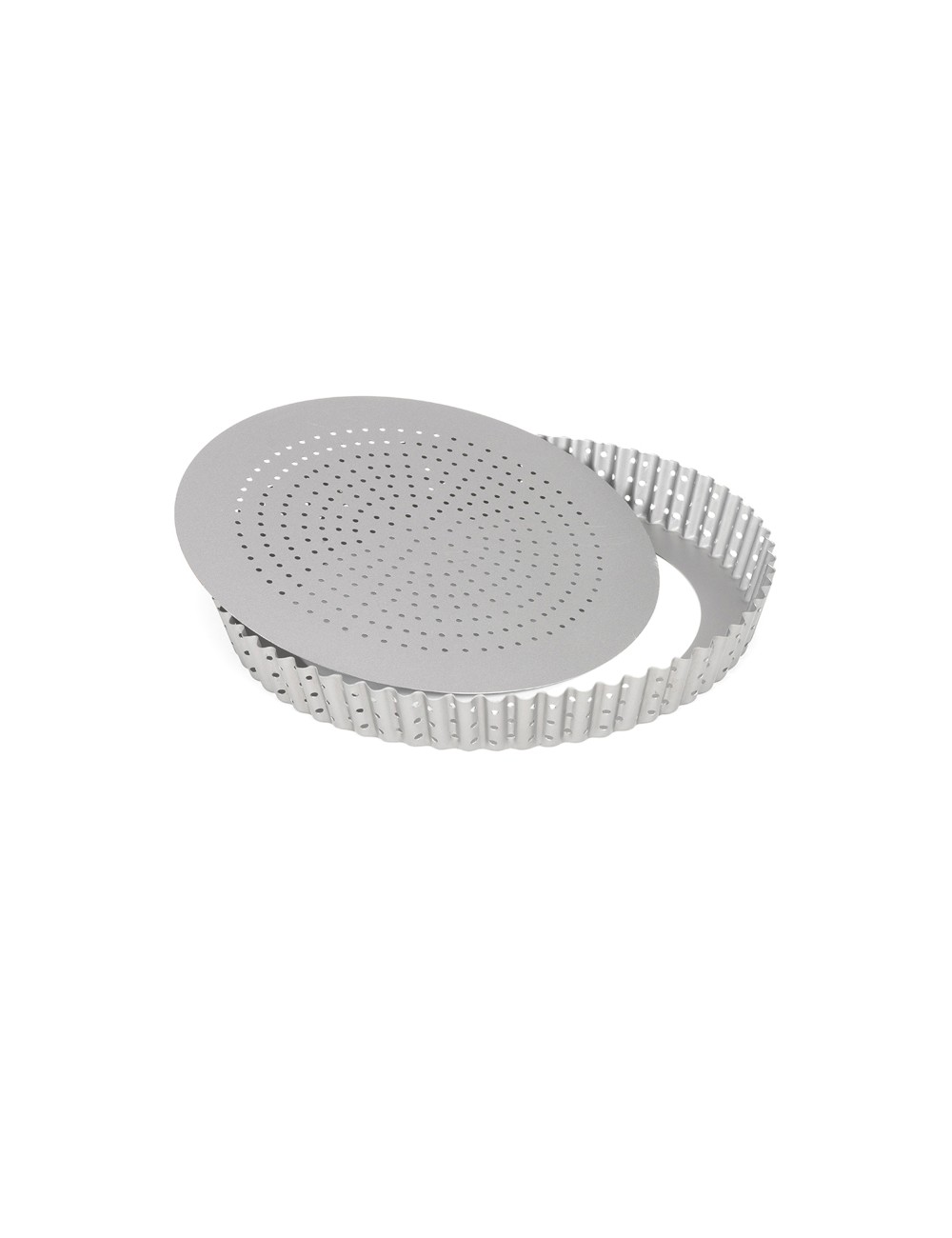 NON-STICK PERFORATED TART MOULD - REMOVABLE BOTTOM