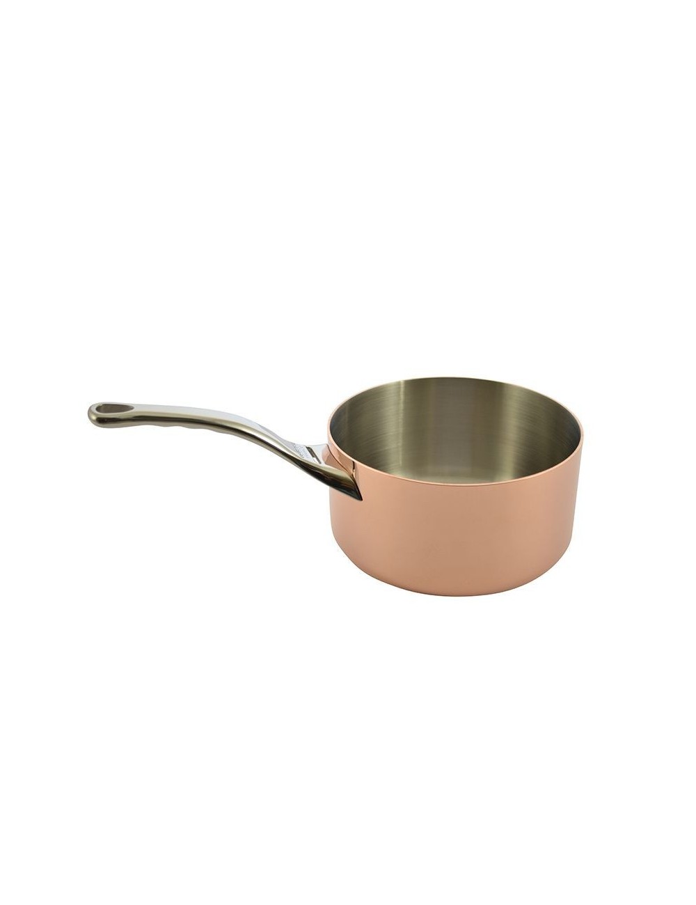 Gas, Electric & Stovetops Cooking for Soup Pasta & Reheat Food Compatible for Induction SHINEURI 2 1/2 qt Copper Saucepan with Lid Sauce Mini Saute Pan with Stainless Steel Handle Stew 