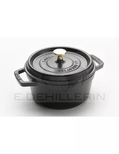 Le Creuset cast-iron skillet 23 cm round, black