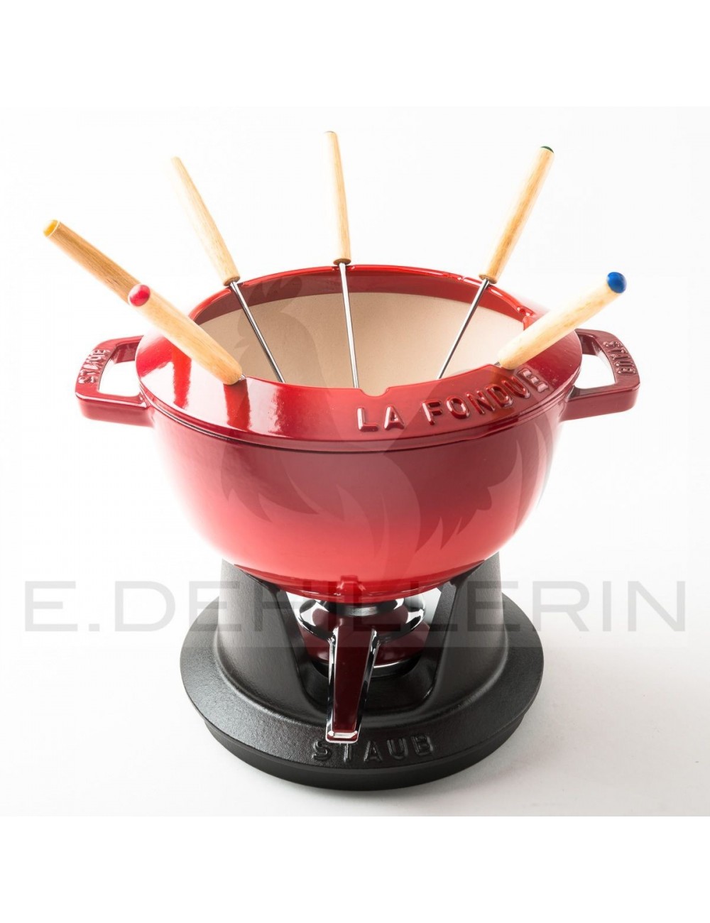 FONDUE POT - RED D20 - STAUB