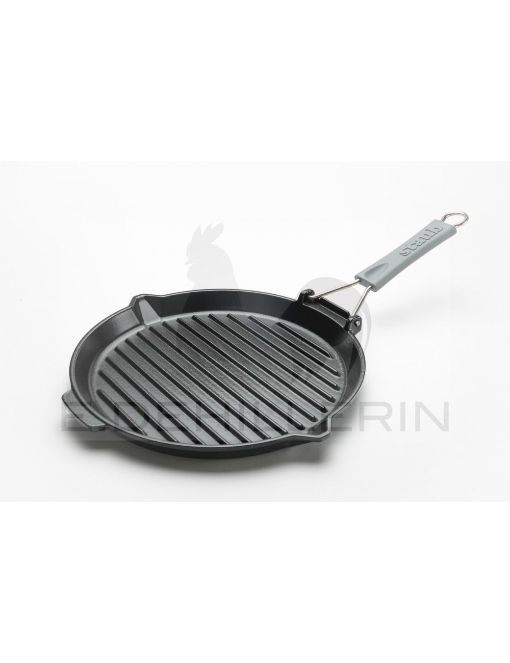  STAUB Cast Iron Fry Pan, Black, 25 cm: Staub Fry Pan: Home &  Kitchen