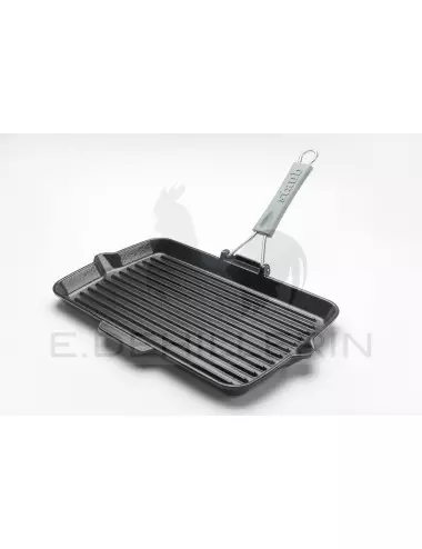 RECTANGULAR GRILL IN CAST IRON 34 X 21 - STAUB-COOKING UTENSIL