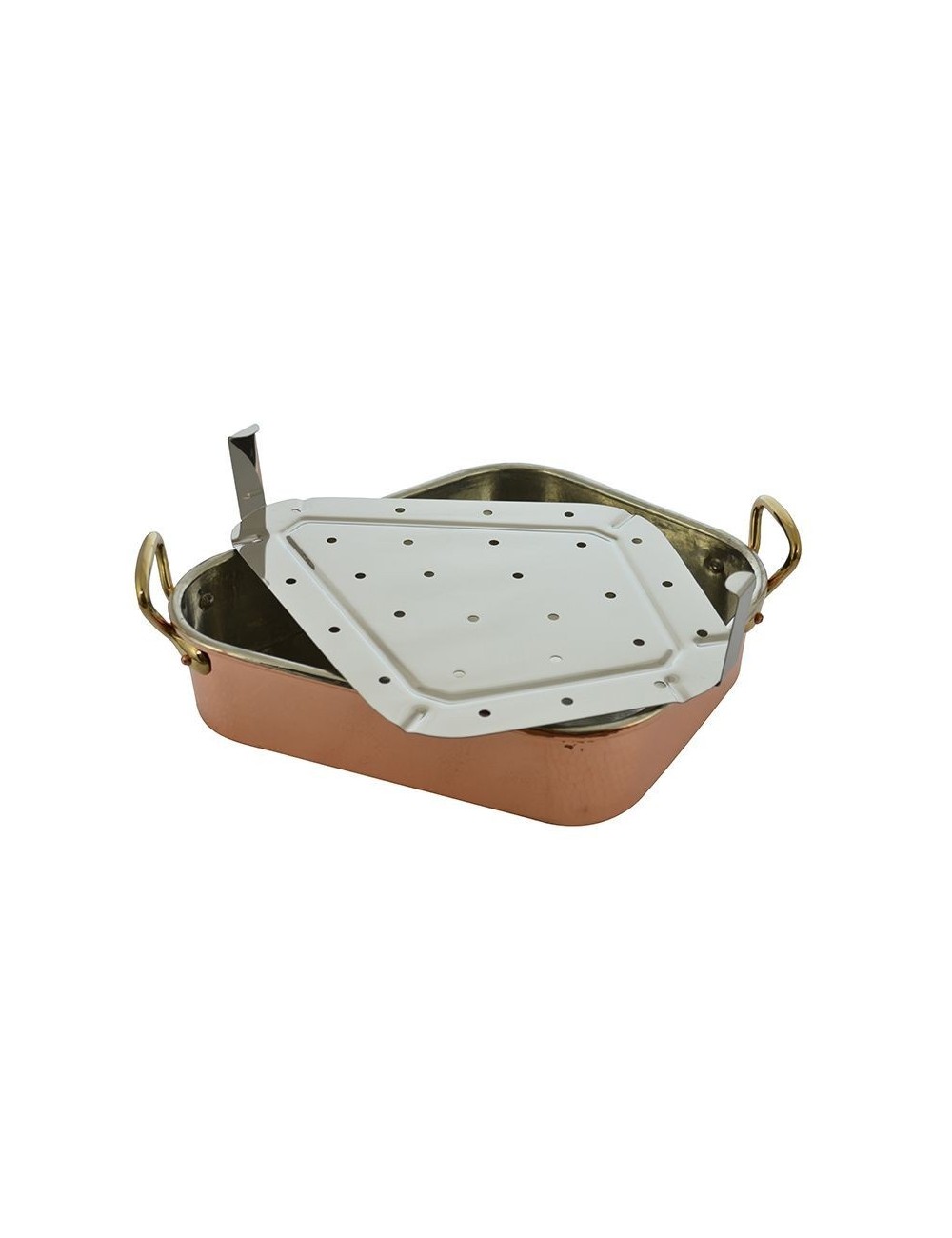 TURBOT KETTLE IN COPPER TIN L50COOKING UTENSIL