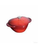 COCOTTE FONTE ROUGE COEUR -...